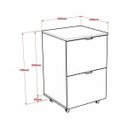 Ver imagem 5 de Gaveteiro Volante 2 Gavetas para Pastas Kugv42 Kuadra Yescasa