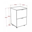 Ver imagem 5 de Gaveteiro Volante 2 Gavetas para Pastas Kugv42 Kuadra Yescasa