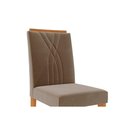 Ver imagem 4 de Kit 6 Cadeiras Sala Jantar Nicole 6 Un Nature/suede Joli Chocolate - Cimol