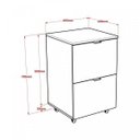 Ver imagem 5 de Gaveteiro Volante 2 Gavetas para Pastas Kugv42 Kuadra Yescasa