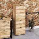 Ver imagem 1 de Gaveteiro Arquivo 4 Gavetas para Pastas Suspensas Kuaq40 Kuadra Espresso Móveis