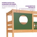 Ver imagem 6 de Beliche Infantil Climb Casatema MadeiraOriginals Verde/Madeira Natural