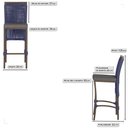 Ver imagem 2 de 3 Banqueta em Alumínio Roma Marrom Corda Náutica Tecido 11