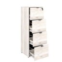 Ver imagem 2 de Gaveteiro Arquivo 4 Gavetas para Pastas Suspensas Kuaq40 Kuadra Yescasa