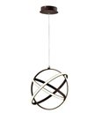 Ver imagem 1 de Pendente Círculos Marrom 40cm Led 50W 4000K Bivolt PARIS LUZ