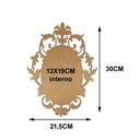 Ver imagem 2 de Kit com 6 Molduras em Mdf Oval Lisa Francesa Tamanho:30x21,5 Cod:kitplm002