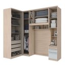 Ver imagem 2 de Quarto Modulado Solteiro Safira 4 Peças Espresso Móveis