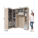 Ver imagem 4 de Quarto Modulado Solteiro Safira 4 Peças Espresso Móveis