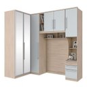 Ver imagem 3 de Quarto Modulado Solteiro Safira 4 Peças Espresso Móveis