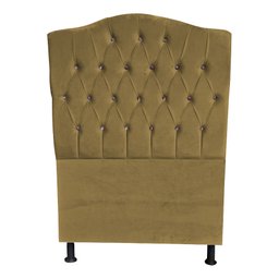 Cabeceira de Cama Box Solteiro 90 Cm Império Capuccino Dimazza Móveis - Capuccino - 1