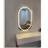 Espelho Oval com Luz de Led 80x50 Branco Quente - 2