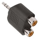 Ver imagem 2 de Adaptador Femea Rca Dupla para Plug P2 Stereo