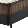 Cama Box Casal Preta + Colchão Molas Ensacadas Pillow Top San Diego 138x188x67cm - 5