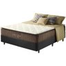 Cama Box Casal Preta + Colchão Molas Ensacadas Pillow Top San Diego 138x188x67cm - 1
