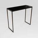 Ver imagem 1 de Bancada Cozinha Balcão Gourmet Preto 120cm Tampo Preto