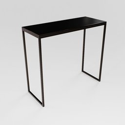 Bancada Cozinha Balcão Gourmet Preto 120cm Tampo Preto - 1