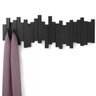 Sticks Cabideiro Flip com 5 Ganchos Preto Umbra - 2