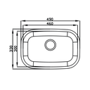 Ver imagem 3 de Cuba Aco Inox N1 Brilho 46*30*17 Ghelplu
