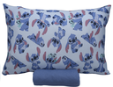 Ver imagem 2 de Kit Edredom Solteiro Stitch Azul Claro Portallar