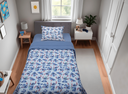 Ver imagem 1 de Kit Edredom Solteiro Stitch Azul Claro Portallar