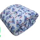 Ver imagem 3 de Kit Edredom Solteiro Stitch Azul Claro Portallar