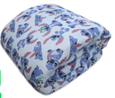Ver imagem 3 de Kit Edredom Solteiro Stitch Azul Claro Portallar