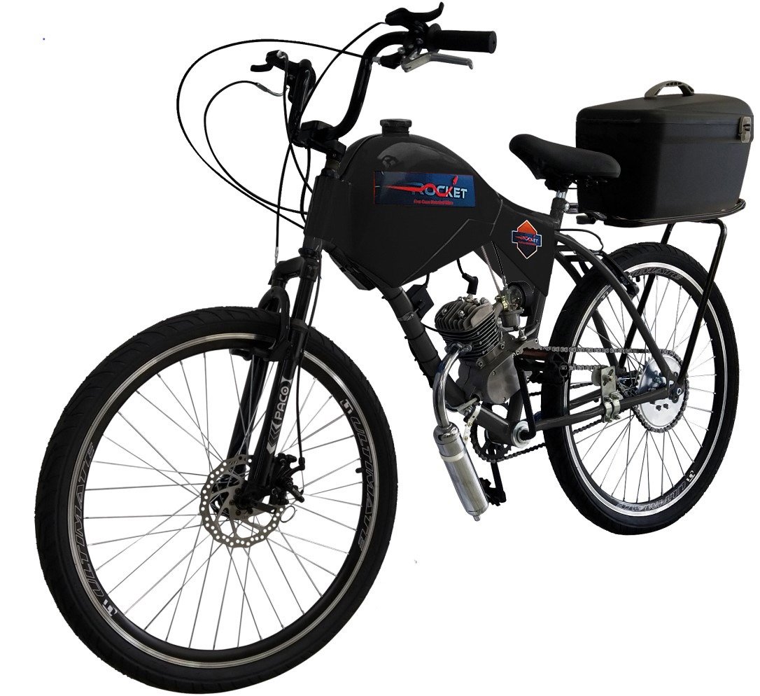Bicicleta Motorizada 100cc Coroa 52 Fr Disk/Susp com Carenagem Cargo Rocket - 2