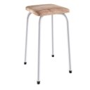 Ver imagem 6 de Conjunto Mesa e 4 Bancos Estofados Verona Bege/Madeirado
