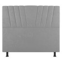 Ver imagem 3 de Cabeceira Cama Box Casal King Size Dublin 195cm Suede Cinza Claro - Desk Design