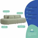 Ver imagem 4 de Sofá Luxuoso Modular Decoração Sala de Estar 230cm Noor