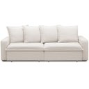 Ver imagem 7 de Sofá Retrátil Reclinável para Sala de Estar Living 215cm Vêneto F04 Bouclê Off White - Lyam Decor