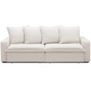 Ver imagem 3 de Sofá Retrátil Reclinável para Sala de Estar Living 215cm Vêneto F04 Bouclê Cru - Lyam Decor