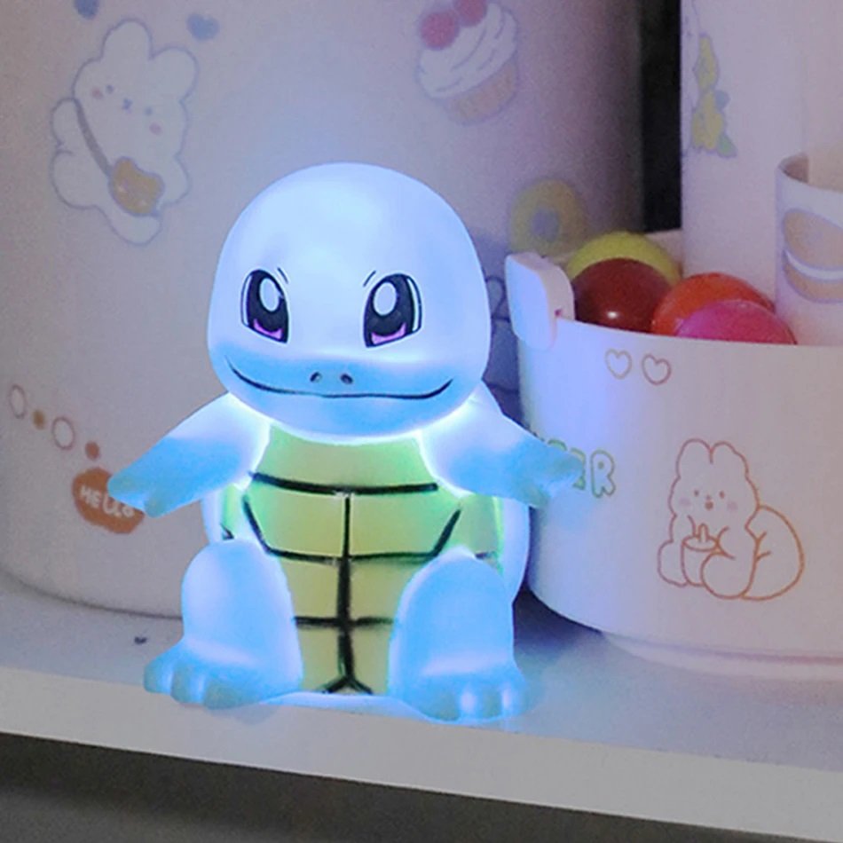 Luminária Poké Mon Mini Abajur com Bateria 10cm Decoração Luz Noturna Lâmpada Quarto Decoração Led - 2