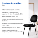 Ver imagem 6 de Cadeira Executiva Fixa Ergonômica P/ Escritório Home Office