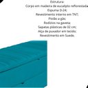 Ver imagem 2 de Calçadeira Baú Sapateira 140cm Ayla Suede Tampo Reto