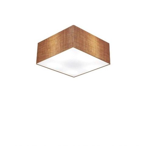Plafon para Sala Quadrado Sl-3000 Cúpula Cor Palha