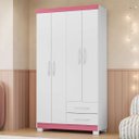 Ver imagem 2 de Guarda Roupa 4 Portas 2 Gavetas Infantil Encanto MDP 100cm