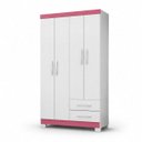 Ver imagem 1 de Guarda Roupa 4 Portas 2 Gavetas Infantil Encanto MDP 100cm