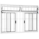 Ver imagem 4 de Janela de Correr Alumínio Branco 04f com Grade e Basculante Classic