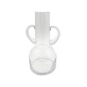 Ver imagem 1 de Vaso Decorativo com Alça de Vidro Transparente 22cm Ap0009 Btc
