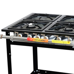 Fogão Industrial Venâncio Extra A Gás Baixa Pressão 4 Bocas - 4