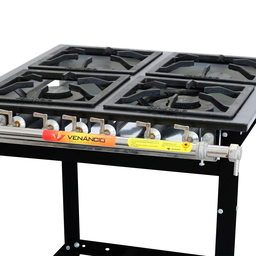 Fogão Industrial Venâncio Extra A Gás Baixa Pressão 4 Bocas - 2