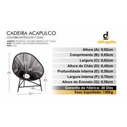 Cadeira Acapulco Azul BB - 2