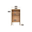 Ver imagem 4 de Módulo de Quarto Rizon Armário Ponte Aéreo Solteiro /Linea c/ 3 Portas Cumaru/Fendi 25 - Novo