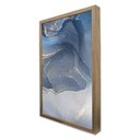 Ver imagem 4 de Quadro Decorativo Abstrato Mármore em Moldura Caixa Tacolado Moldura Trad 1cm Preta com Vidro 30 X 4