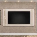 Ver imagem 2 de Painel para Tv 75 Pol 241cm Suspenso Ariane D04 Off/dourado - Mpozenato