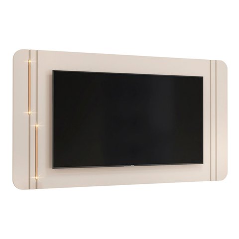 Painel para Tv 75 Pol 241cm Suspenso Ariane D04 Off/dourado - Mpozenato
