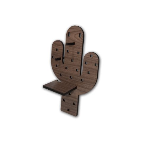 Painel Pegboard de Pinus em MDF Cacto