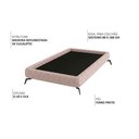 Ver imagem 4 de Cama Solteiro Nami Pés de Ferro MDF-MDP Rosa Claro Casa Ambiente 105cm