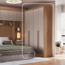 Ver imagem 2 de Módulo Guarda-roupa de Canto 4 Portas 2 Gavetas Infinity